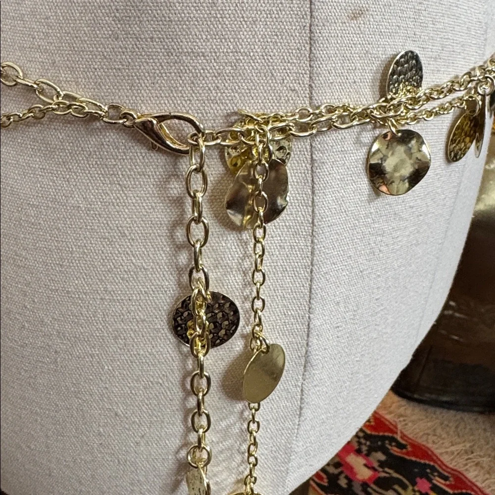 Gold Coin Chain Belt - Picture 2 of 3